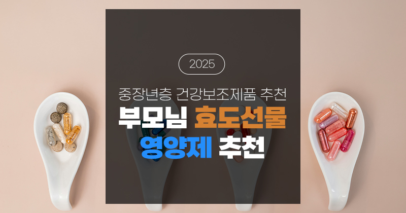 2025 중장년층 효도선물 영양제 추천