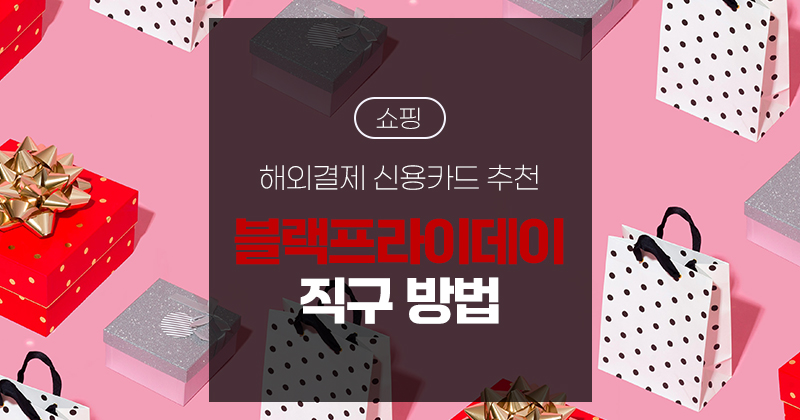 2026 블랙프라이데이 해외 직구 방법 및 결제 신용카드 추천